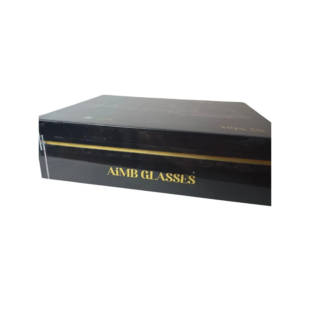 AiMB‎ S2 Max Smart Glasses AI Voice Assistant Video Recording 3 Lens Sets Black